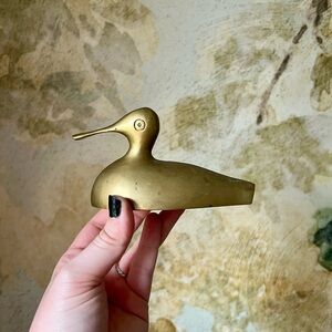 Vintage Brass Duck